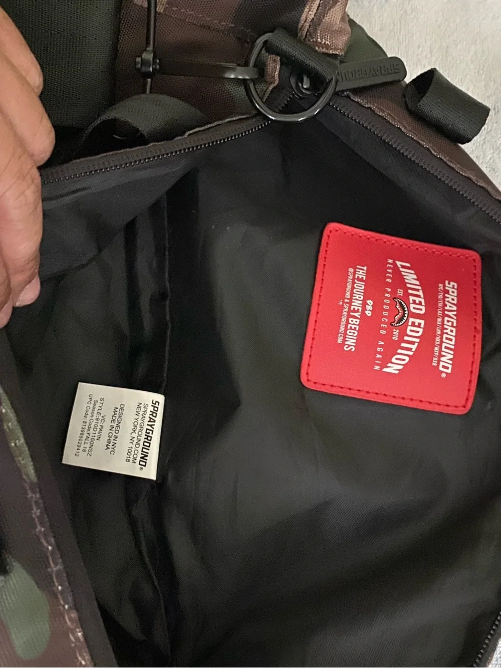 Sprayground durable duffel